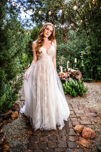 Flowy bohemian wedding dress sale
