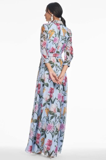 Sachin & Babi Addison Gown - Glacial Blue Blossoms #3 thumbnail