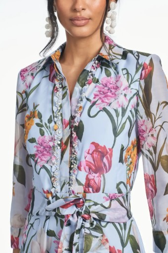 Sachin & Babi Addison Gown - Glacial Blue Blossoms #1 thumbnail