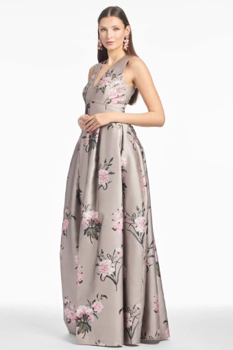 Sachin & Babi Brooke Gown - Pewter/English Rose #1 thumbnail
