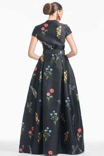 Sachin & Babi Marta Gown - Noir Bouquet #2 thumbnail