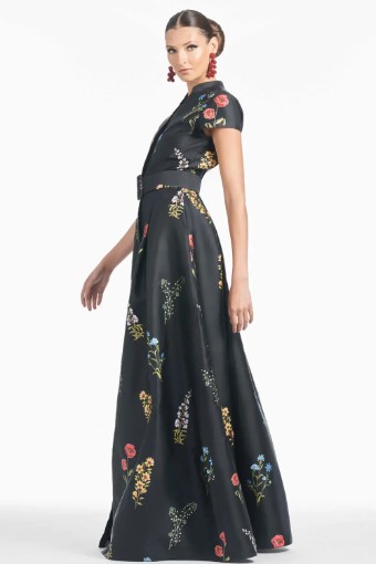Sachin & Babi Marta Gown - Noir Bouquet #1 thumbnail