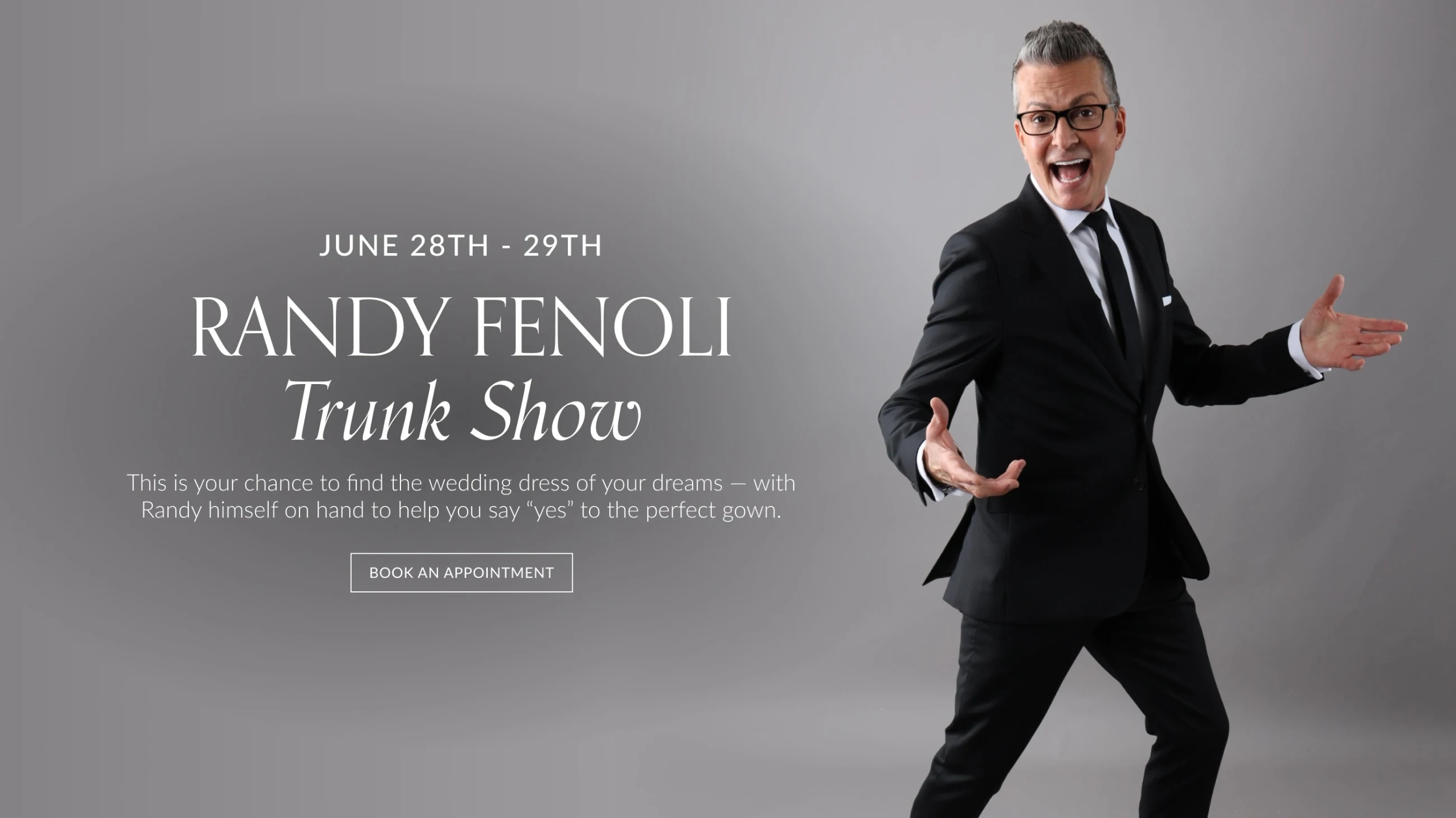 Randy Fenoli Trunk Show desktop banner