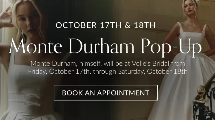Monte Durham pop up event at Volle's Bridal